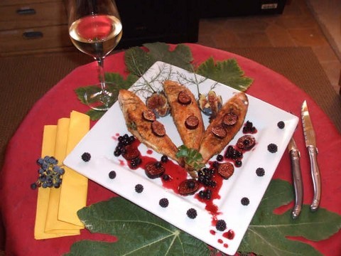 vin blanc rougets grilles